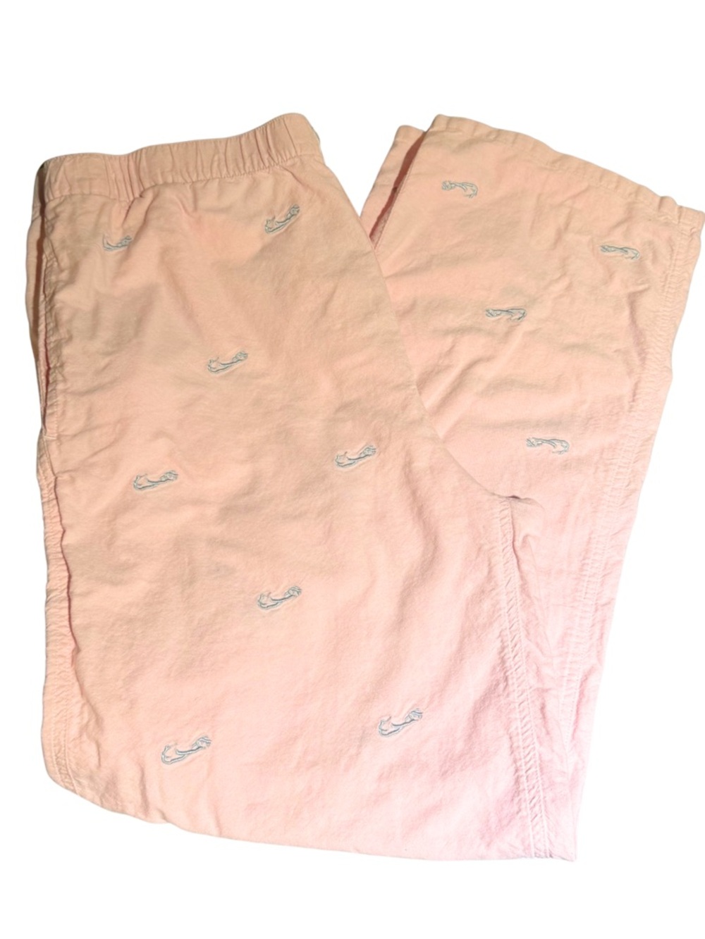 Castaway Men’s Pink Hook Nautical Embroidered Pajama Sleep Pants Size XL Lounge
